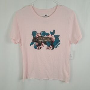 NWT Stunner California Pink Casual T-Shirt Woman's Size Medium